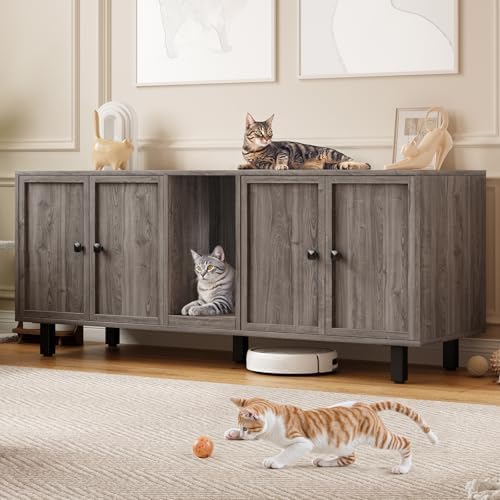 ONBRILL 59 Inches Cat Litter Box Enclosure by ONBRILL