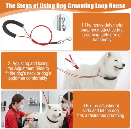 8 Pcs Dog Grooming Loop Noose Restraint - Image 4