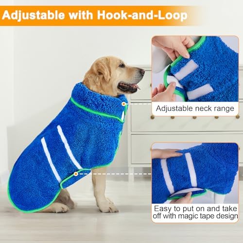 Unicorn Catcher Dog Bathrobe Super Absorbent Quick Drying Robe - Image 4
