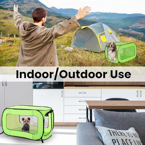 Portable Collapsible Pop Up Kennel - Image 6