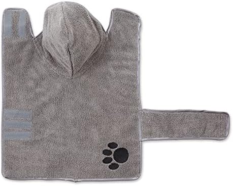 Bone Dry Pet Robe Collection, Embroidered Absorbent Microfiber Bath Robe - Image 3