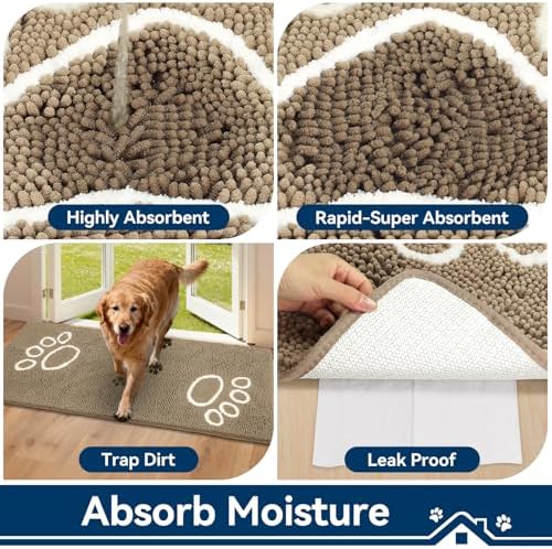 Bcoimo Super Absorbent Dog Door Mat - Image 4