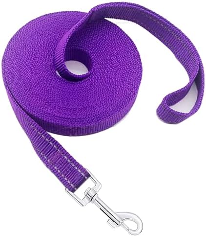 Nylon Training Dog Leash for Small Medium Dogs, 15ft 20ft 30ft 50ft 100ft by FancyCorgi