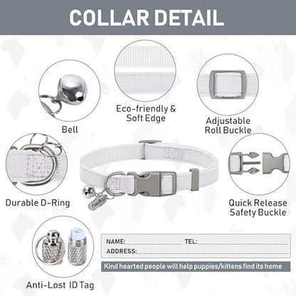 GAMUDA Small Pet Harness Collar and Leash Set, Step in No Chock No Pull Linen - Image 5