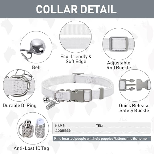 GAMUDA Small Pet Harness Collar and Leash Set, Step in No Chock No Pull Linen - Image 5