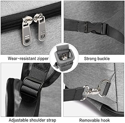 Wheeled Pet Carrier Backpack Pet Stroller, Travel Carrier, Car Seat - Image 4
