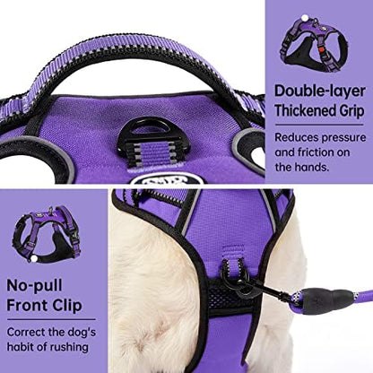 IVY&LANE No Pull Dog Harness for Medium Dogs, Reflective Dog Vest Harness - Image 5