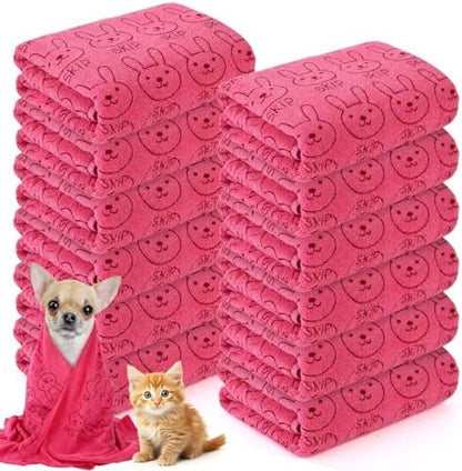 Irenare 12 Microfiber Puppy Towels by Irenare