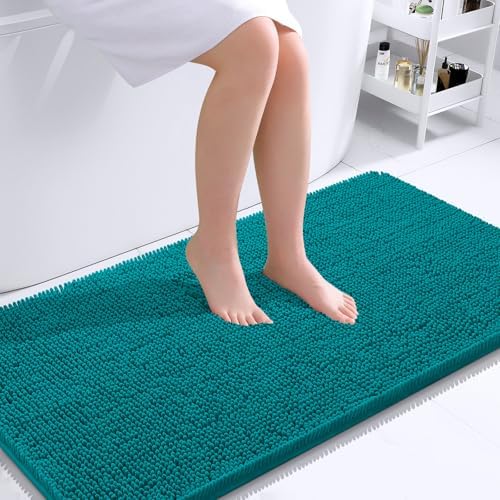 OLANLY Bathroom Runner Rugs 40x24, Extra Soft Absorbent Chenille Bath Rugs by OLANLY
