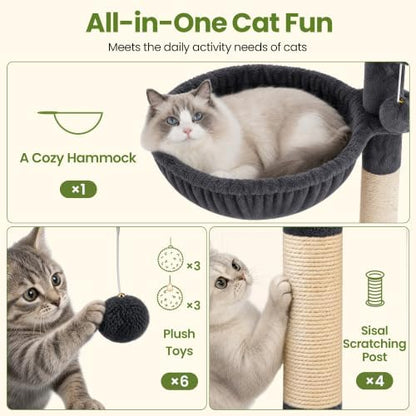67in Tall Cat Tree Tower for Large Cats, Heavy Duty - Image 6