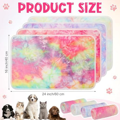 Tatuo 4 Pack Fleece Dog Blanket - Image 2
