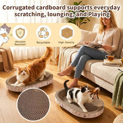 PatiencET Oval Cat Scratcher Bed - Image 4