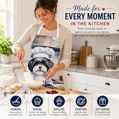 Caroline's Treasures Havanese The Chef Apron Cooking Kitchen Server Baking - Image 6