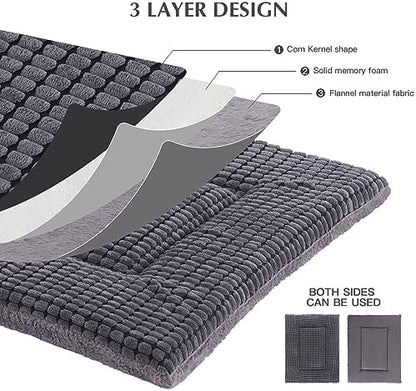 BVAGSS Reversible Dog Crate Pad, Memory Foam Pet Bed Mat, Soft Warm Machine - Image 3