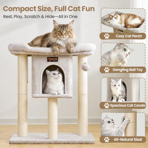 Cat Tree Tower Scratching Post for Indoor Large Adult Cats - Image 5