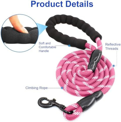 MingXpets Double Dog Leash, 360° Swivel Tangle Free Bungee Walking Training - Image 3