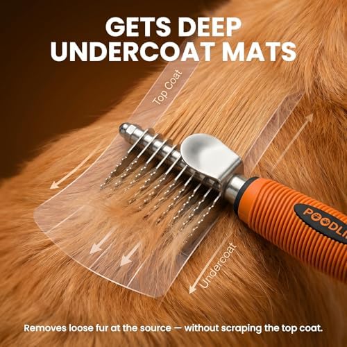 Poodle Dematting Fur Rake Comb Brush - Image 3
