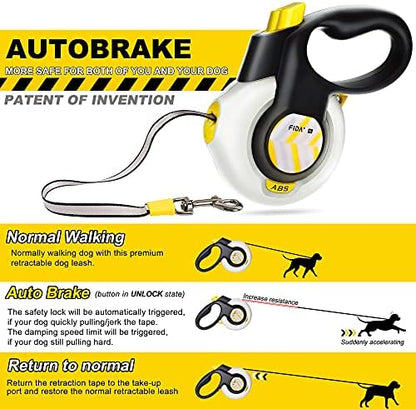 Fida AutoBrake Heavy Duty Retractable Dog Leash, 16 ft, - Image 2