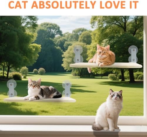 Cat Window Perch, Cordless Foldable Cat Window Hammock, Sturdy Metal Frame - Image 6