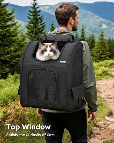 pecute Dog Backpack Expandable, Cat Carrier Backpack Breathable - Image 4