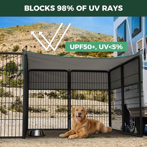 FXW Rollick Dog Playpen with Sun Shade, 16 Panels - Image 3