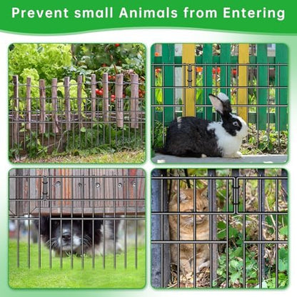 39.5ft X 13in Animal Barrier Fence, 28 Panels No Dig Fence - Image 4