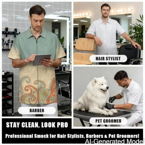 Professional Grooming Smock Unisex, Water Resistant Anti-Static - Image 4