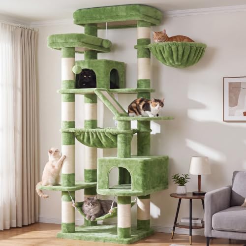 Heybly Cat Tree, 71-Inch-Tall Tower by HEYBLY