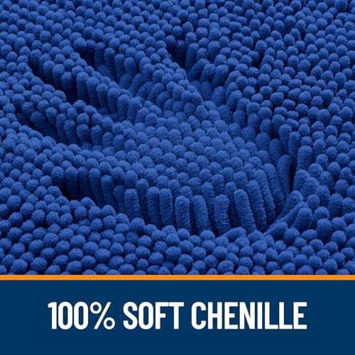 OLANLY Bathroom Runner Rugs 70x24, Extra Soft Absorbent Chenille Bath Rugs - Image 3