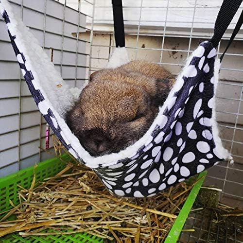 AKIRO for Kitten Cat Cage Cage Hammock, Hanging Bed Round Dot Tower Zebra - Image 6