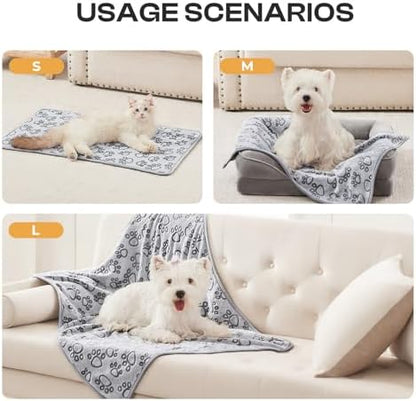 Luciphia Dog Blanket 3 Pack, Soft Cozy Fleece Throw - Image 2
