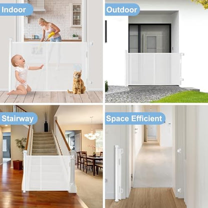 Retractable Baby Gates for Stairs& Doorways, Extends to 100" - Image 6