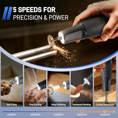 Cordless Rotary Tool Kit, Rechargeable Mini Rotary Tools - Image 2