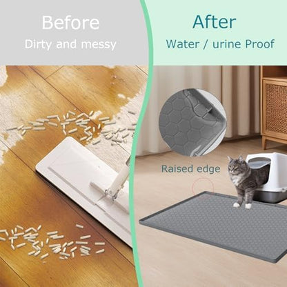 Cat Litter Mat, Silicone Large Cat Mat - Image 5