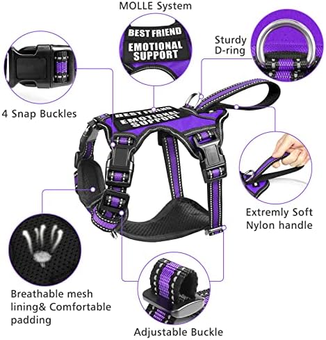 WINSEE Service Dog Vest No Pull Dog Harness - Image 3