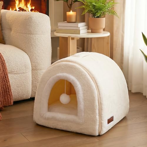 Cat Bed for Indoor Cats，Foldable cat cave，Anti-Slip & Water-Resistant - Image 2