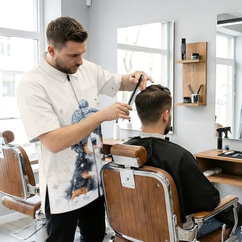 Funny Print Barber Jackets & Smocks - Image 3