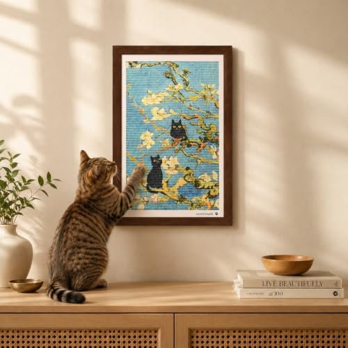 Wall Art Cat Scratcher, Framed Sisal Scratch Pad - Image 5
