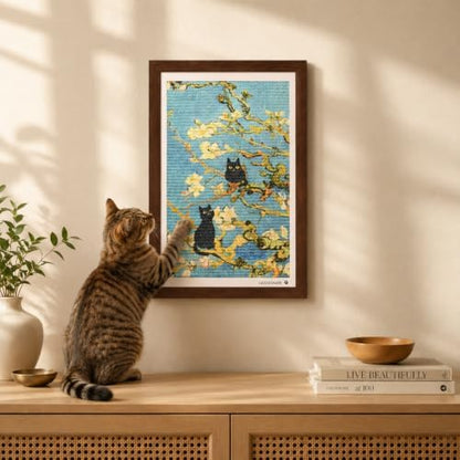 Wall Art Cat Scratcher, Framed Sisal Scratch Pad - Image 5