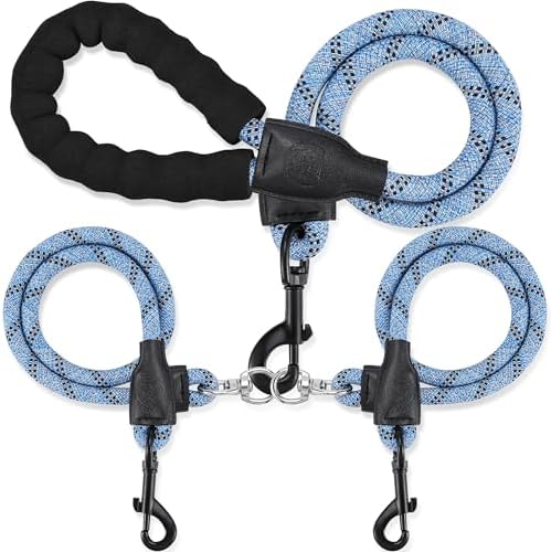 Double Dog Leash for Two Dogs by Mengbeitribe