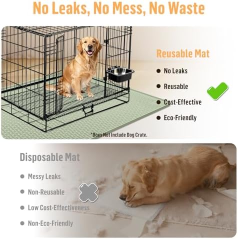 Silicone Dog Bed Mat 40"x 28" Crate Mat - Image 3