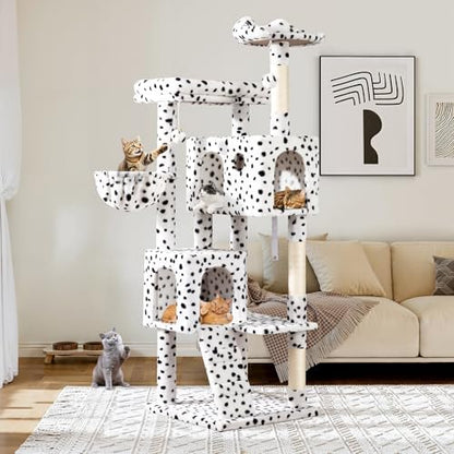 Allewie 64 Inches Cat Tree Tower/Multi-Level Activity Center - Image 2
