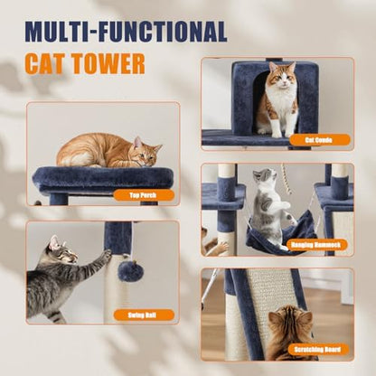 DUMOS Large 63in Cat Tree Tower - Image 3