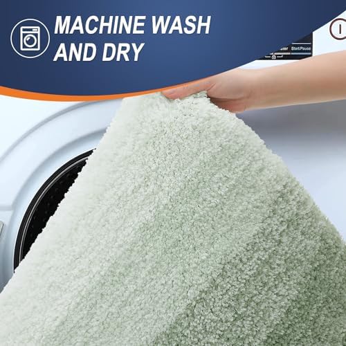 OLANLY Bathroom Runner Rug 47x20, Extra Soft Absorbent Microfiber Bath Rugs - Image 5