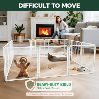 FXW AuraSpace Pro Acrylic & Wire Mesh Indoor Dog Playpen, 12 Panels - Image 2