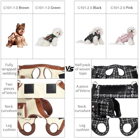 Wakytu Dog Lift Harness Dog Carrier VES Harness Adjustable Leash - Image 6