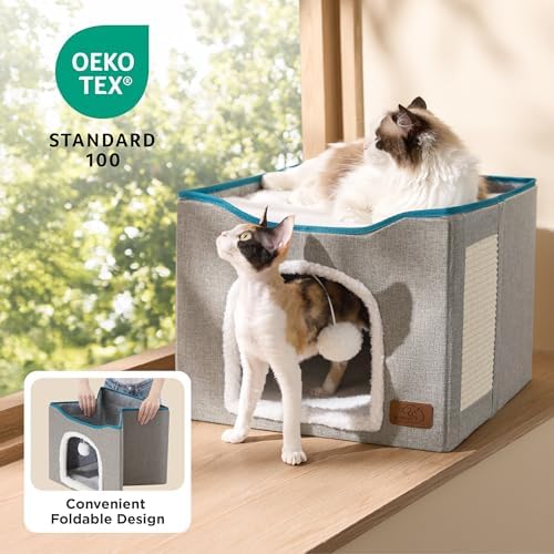 Bedsure Cat House Bed for Indoor Cats - Image 3