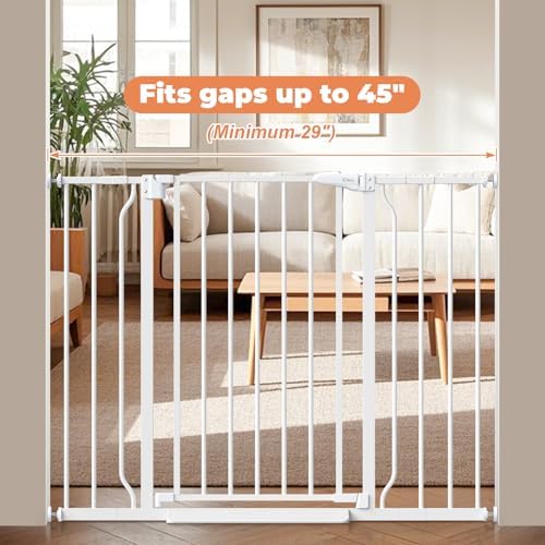 29"-45" Baby Gate, No Drilling Auto Close Dog Gate Indoor - Image 2