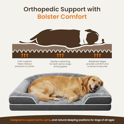 Orthopedic Dog Bed for Extra Large Dogs - Image 4