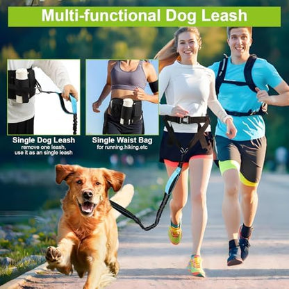 Hands Free Dog Leas, Double Waist Leash - Image 2
